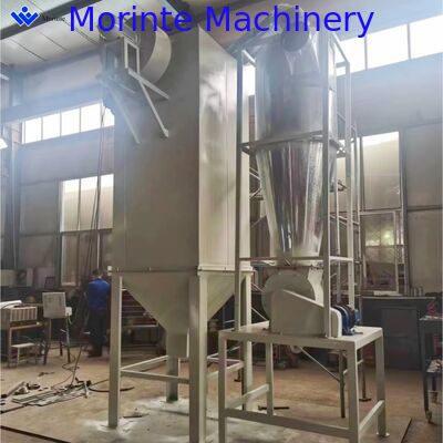 Plastic waste cutting and recycling production line