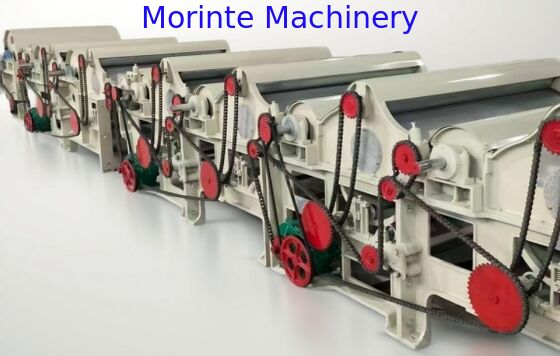 Máquina de apertura y reciclaje de paños viejos.